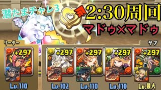 潜在たまドラチャレンジ3周回 2:30 【パズドラ】