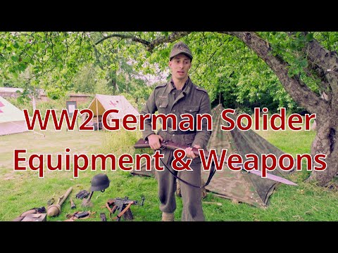 Re-Enactor WW2 German Soldier's Regiment and Equipment