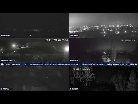 Live views from Ukraine 11/24/2022 B - Kramatorsk, Kharkiv, Kyiv, Zaporizhzhia and other cities
