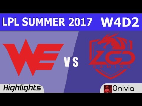 WE vs LGD Highlights Game 1 LPL SUMMER 2017 Team WE vs LGD Gaming by Onivia