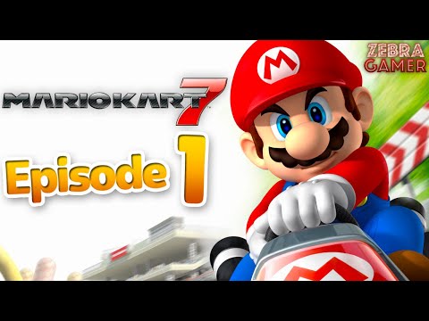 Mario Kart 7 Gameplay Walkthrough Part 1 - Mario! 50cc Mushroom Cup & Flower Cup!