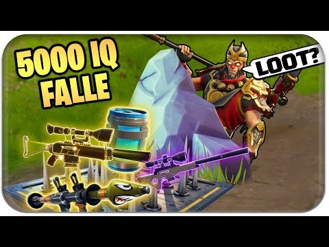 Die 5000 Iq Falle Unsichtbare Loot Trap Fortnite Deutsch German - 