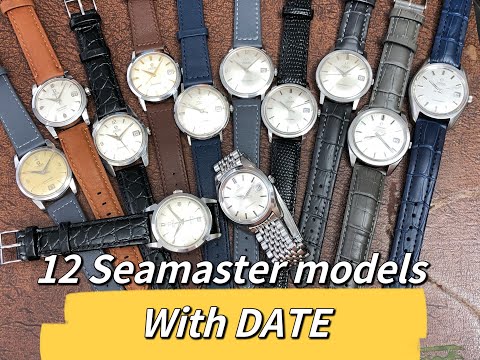 12 Most Popular Omega Seamaster Automatic With Date From 1952 to 1972