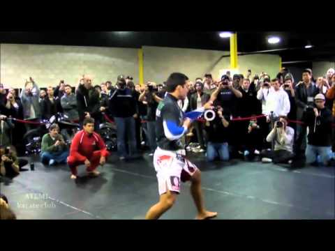 Lyoto Machida karate katas at UFC open work out