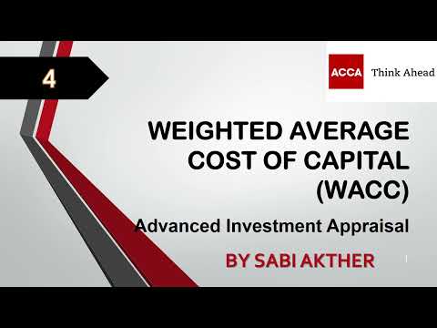 ACCA I Advanced Financial Management (AFM) I Weighted Average Cost of Capital (WACC) - AFM Lecture 4