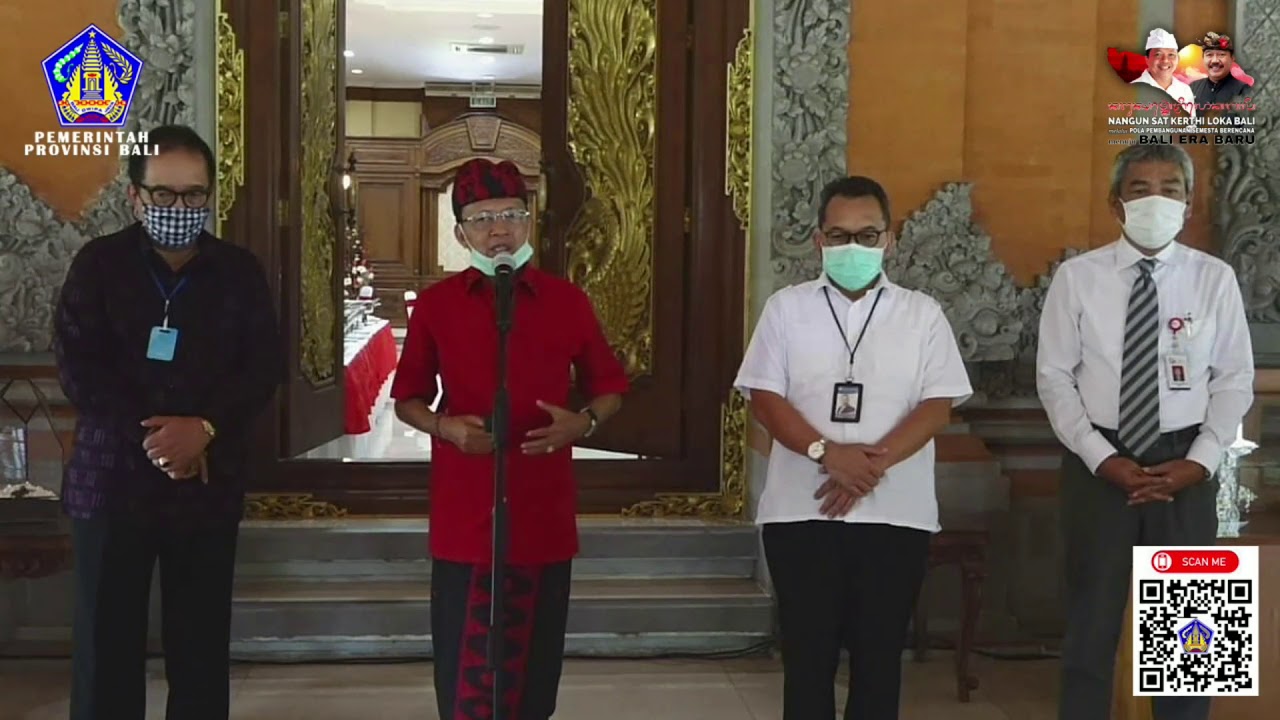 Siaran Pers Gubernur Bali Terkait Kebijakan Percepatan Pemulihan Covid-19 di Provinsi Bali