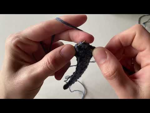 Linen stitch pattern, first row