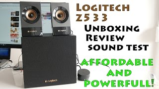 Logitech Z533--REVIEW---SOUND TEST---UNBOXING (4k)