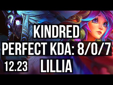 KINDRED vs LILLIA (JNG) | 8/0/7, 71% winrate, Legendary | EUW Challenger | 12.23