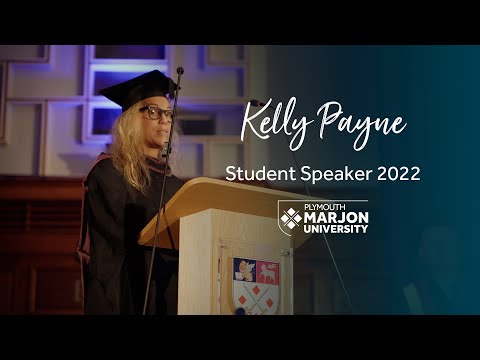 Kelly Payne - Student Speaker | Marjon Graduation 2022