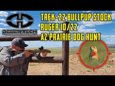 Desert Tech TREK-22 - Ruger 10/22 Bullpup Stock - Overview with Prairie Dog Hunt