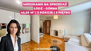 Mieszkanie 3-pokojowe na sprzedaż Łódź Górna — 45,59 m²