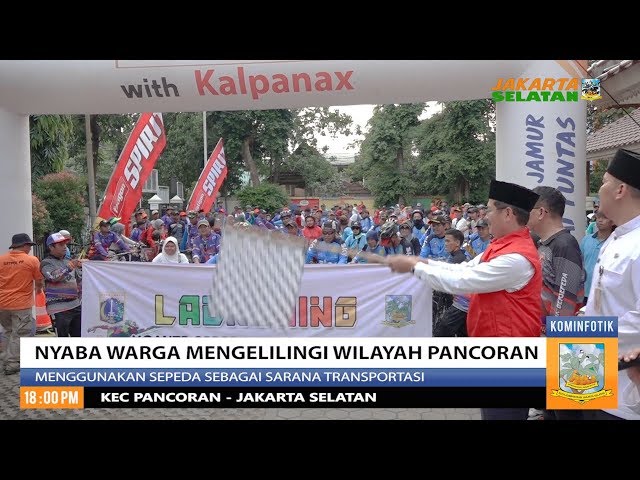 Nyaba Warga mengelilingi Wilayah Pancoran
