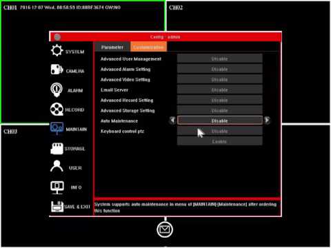 DVR 4 channel 1080p AHD and analogue supported over view