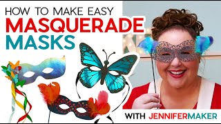 DIY Masquerade Masks | Quick &amp; Easy Papercraft!