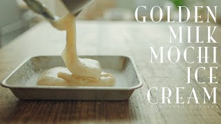  - [No Music] How to Make Golden Milk Mochi Ice Cream (vegan)