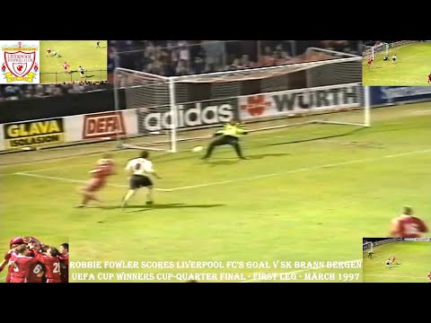 ROBBIE FOWLER GOAL FOR LIVERPOOL FC V SK BRANN BERGEN FC–UEFA CUP WINNERS CUP QUARTER FINAL 1ST LEG