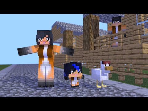 MONSTER SCHOOL :CHICKEN WING MEME(NEW) APHMAU FOX GIRL LOVE EIN - MINECRAFT ANIMATION