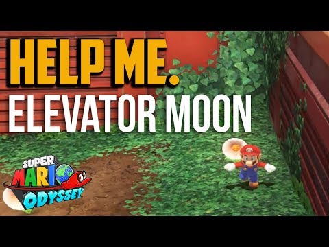 Super Mario Odyssey : Elevator Blind Spot Moon Location in the Wooded Kingdom