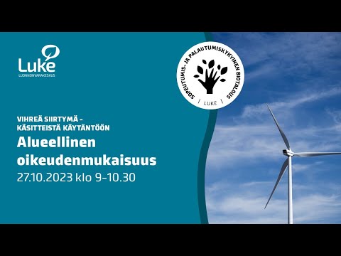 , title : 'Alueellinen oikeudenmukaisuus -webinaari'