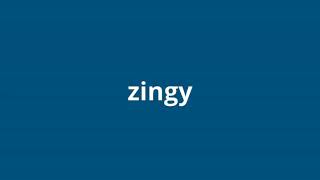 what is the meaning of zingy
