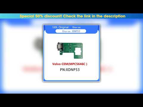 Review Xhorse XDNP53 for Volvo CEM(MPC5646C) Adapter Work with MINI Prog and Key Tool Plus•••••••••