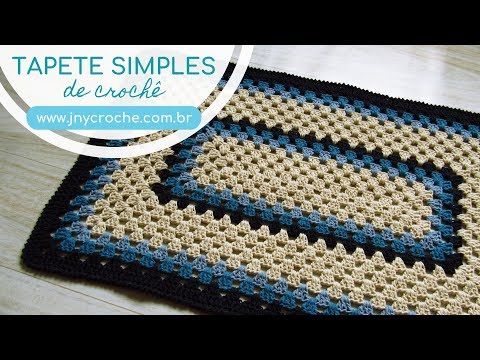 SIMPLE CROCHET RUG FOR KITCHEN OR BATHROOM - JNY Crochê