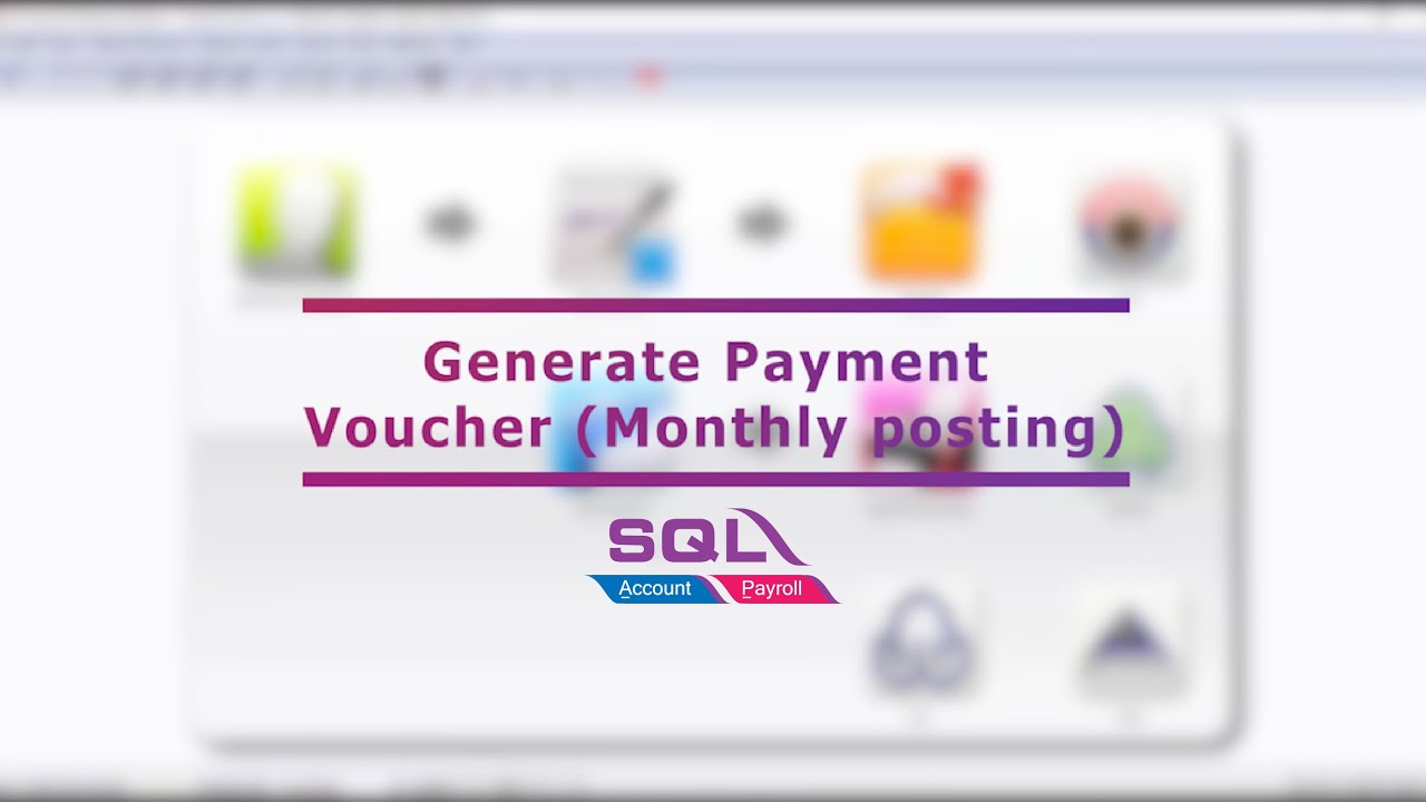 SQL Payroll link to SQL Accounting (Monthly Posting)