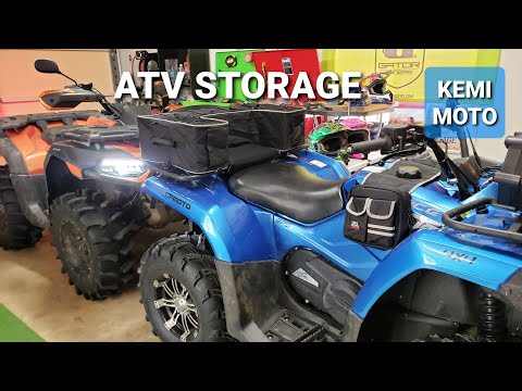 ATV Storage & Accessories | Kemimoto Cargo Rack Bag & Fuel Tank Bag | Rear Lounge Box
