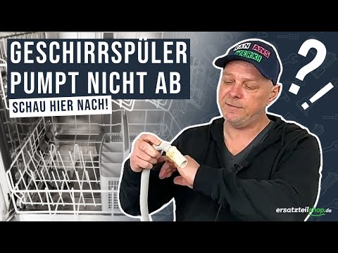 Geschirrspüler pumpt nicht ab - schau hier nach