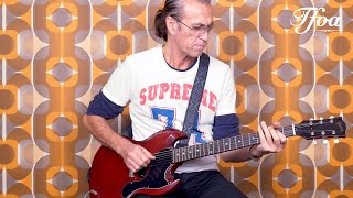 Video thumbnail for Gibson 1963 SG Junior Reissue Lightning Bar VOS Cherry Red played by Erwin van Ligten | Demo @ TFOA by TFOA Demos