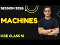 Machines Class 10 ICSE Machines One Shot ICSE Physics 2026 Sirtarunrupani​