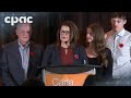 Saskatchewan election: NDP Leader Carla Beck addresses supporters