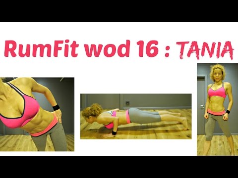 TANIA WOD 16 : RumFit Challenge: Abs And Back Thigh Fat Exercises, Bodyweight Workout, Fast Results