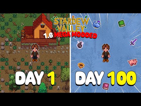 100 Days of MEGA MODDED Stardew Valley 1.6