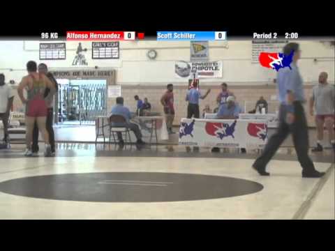 2012 Univ. WTT: 96 KG - Alfonso Hernandez (Wyoming RTC) vs. Scott Schiller (Minnesota Storm)