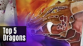 5 Incredible Dragon Resin and Alcohol Ink Art Pieces