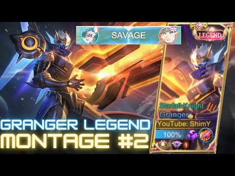 SAVAGE!!! - GRANGER LEGEND SKIN MONTAGE #2 - BEST RANKS MOMENTS - MLBB