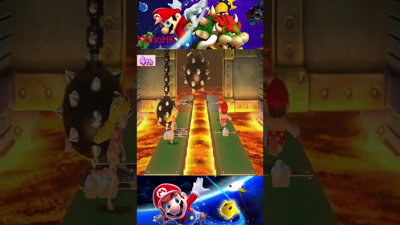 【マリオパーティ10】スパイクボールスクランブル* マリオ vs ドンキーコング vs ピーチ vs デイジー  (COM最強 たつじん)#mario #marioparty10minigames