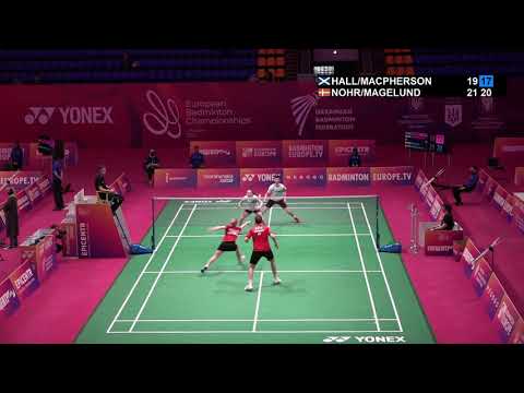 Match point - Adam HALL/ Julie MACPHERSON vs Niclas NOHR/ Amalie MAGELUND - XD R32 #EBC21​​​​​​