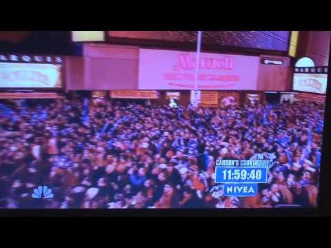 Lady GAGA Start 2012 New Years Clock Countdown In New York Times Square