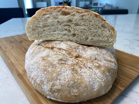 Homemade Artisan Bread - Pão Artesanal | Receita Fácil
