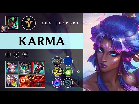 Karma Support vs Thresh - EUW Challenger Patch 25.23