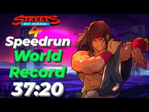 Streets Of Rage 4 Speedrun World Record 37:20 Mania+ V08