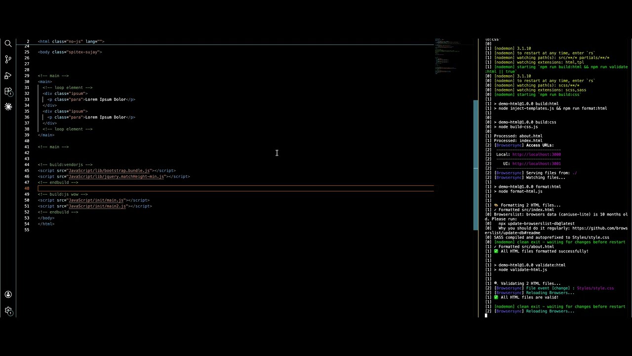 You do not need to copy smae html to make loop content, benifit of emmet code