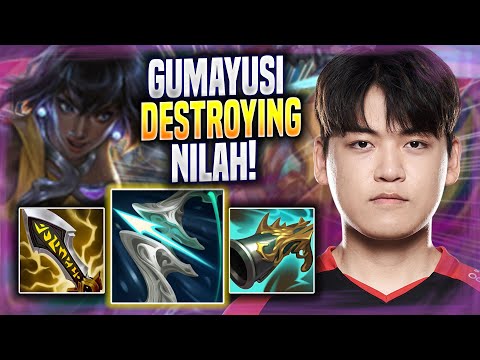 GUMAYUSI DESTROYING WITH NILAH! - T1 Gumayusi Plays Nilah ADC vs Yasuo! | Season 2022