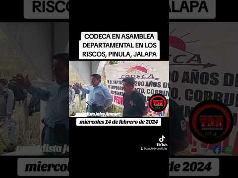 CODECA en asamblea departamental en los riscos pinula Jalapa