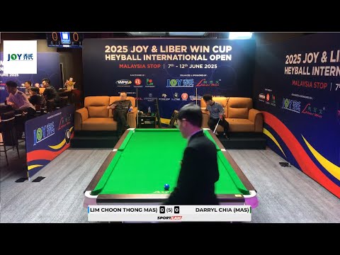 Lim Choon Thong 🆚️ Darryl Chia | 2025 JOY Heyball International Open Malaysia Stop