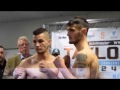 JASON EASTON V ZOLTAN SZABO OFFICIAL WEIGH IN HEAD TO HEAD TAYLOR V JOUBERT