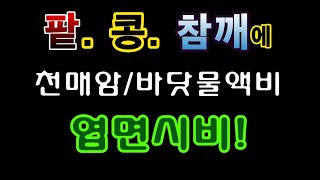 [텃밭농부.705]  팥. 콩. 참깨에 바닷물,천매암액비 엽면시비 #엽면시비